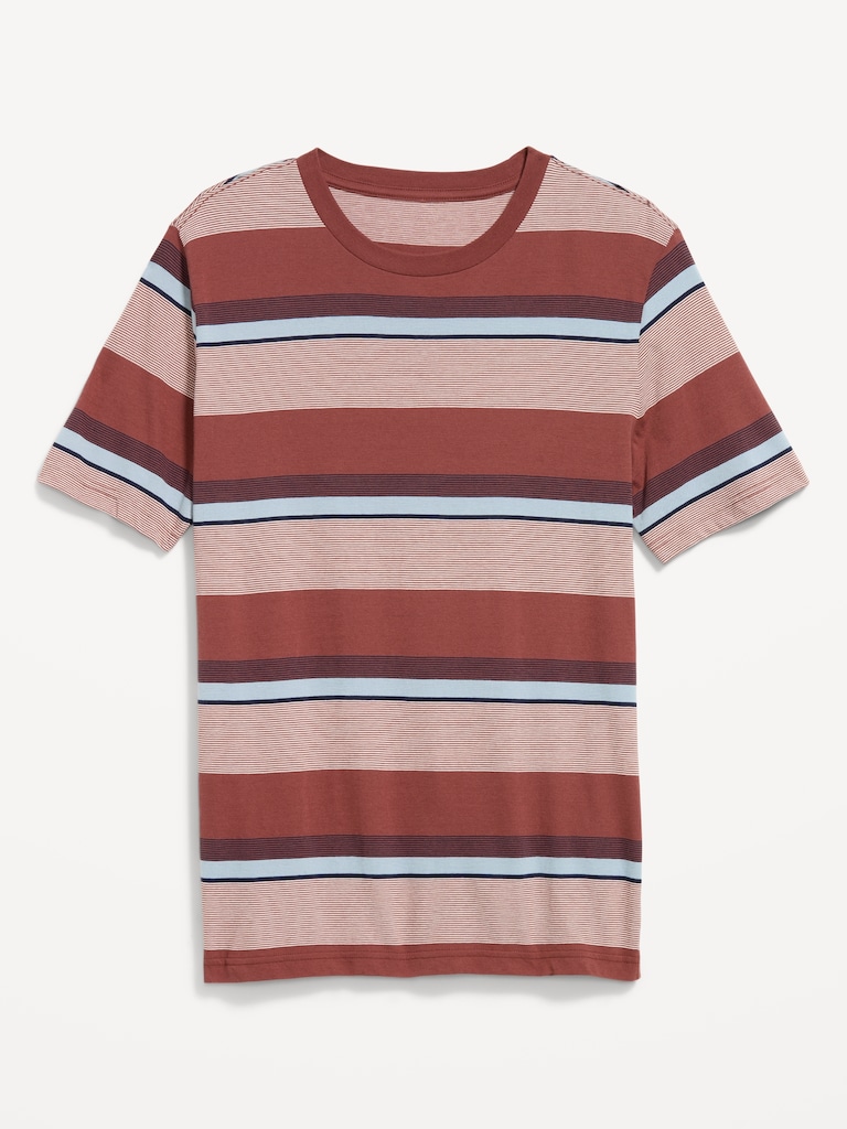 Crew-Neck Striped T-Shirt