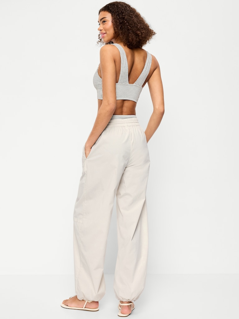 Lightweight Pull-On Poplin Balloon Pants