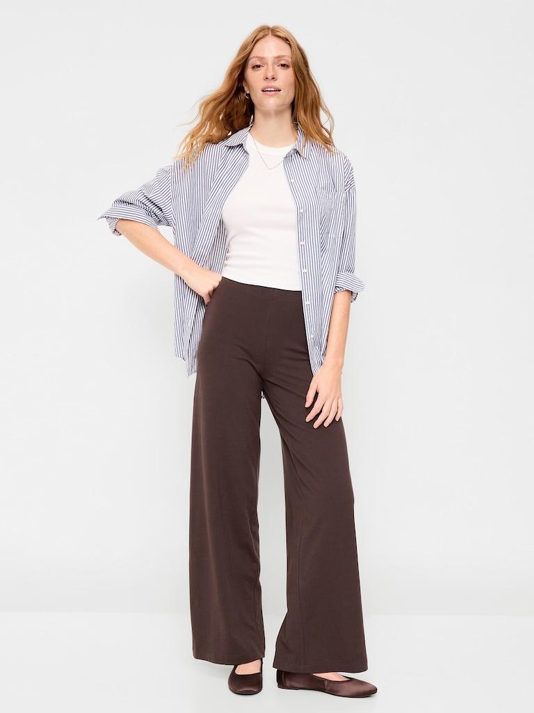 High-Waisted Fashion Wide-Leg Leggings