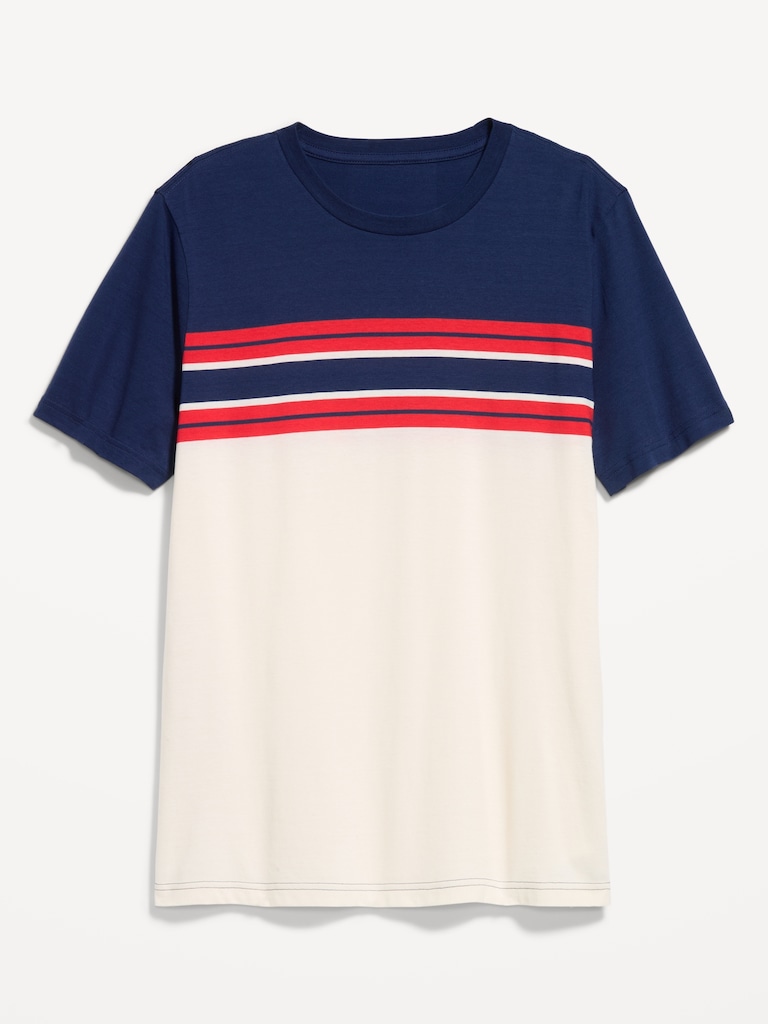 Crew-Neck Striped T-Shirt