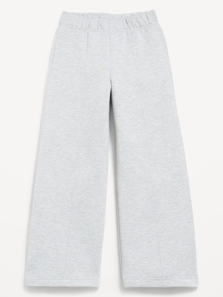 High-Waisted Bounce Fleece Wide-Leg Sweatpants for Girls