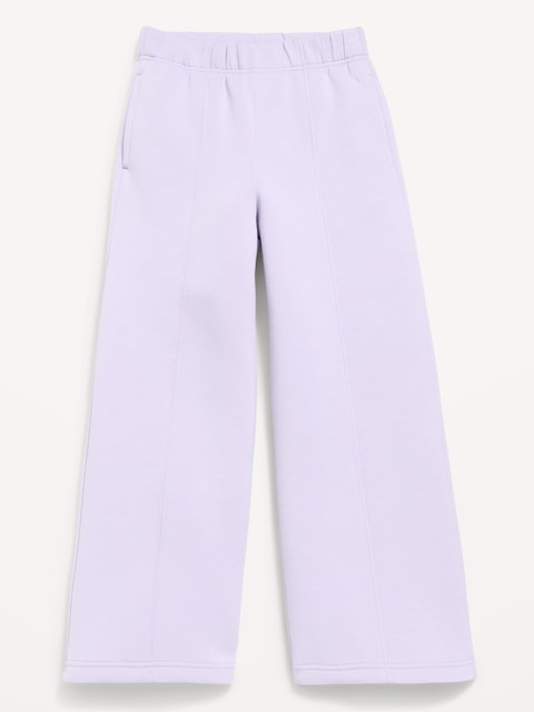 High-Waisted Bounce Fleece Wide-Leg Sweatpants for Girls