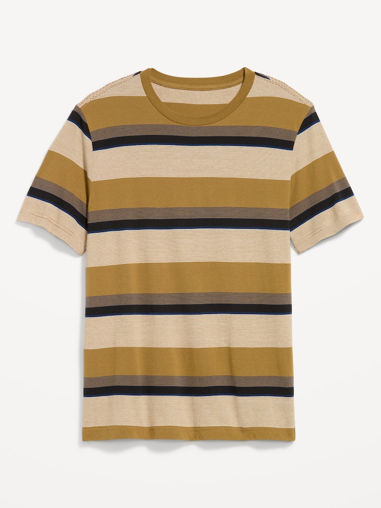 Crew-Neck Striped T-Shirt