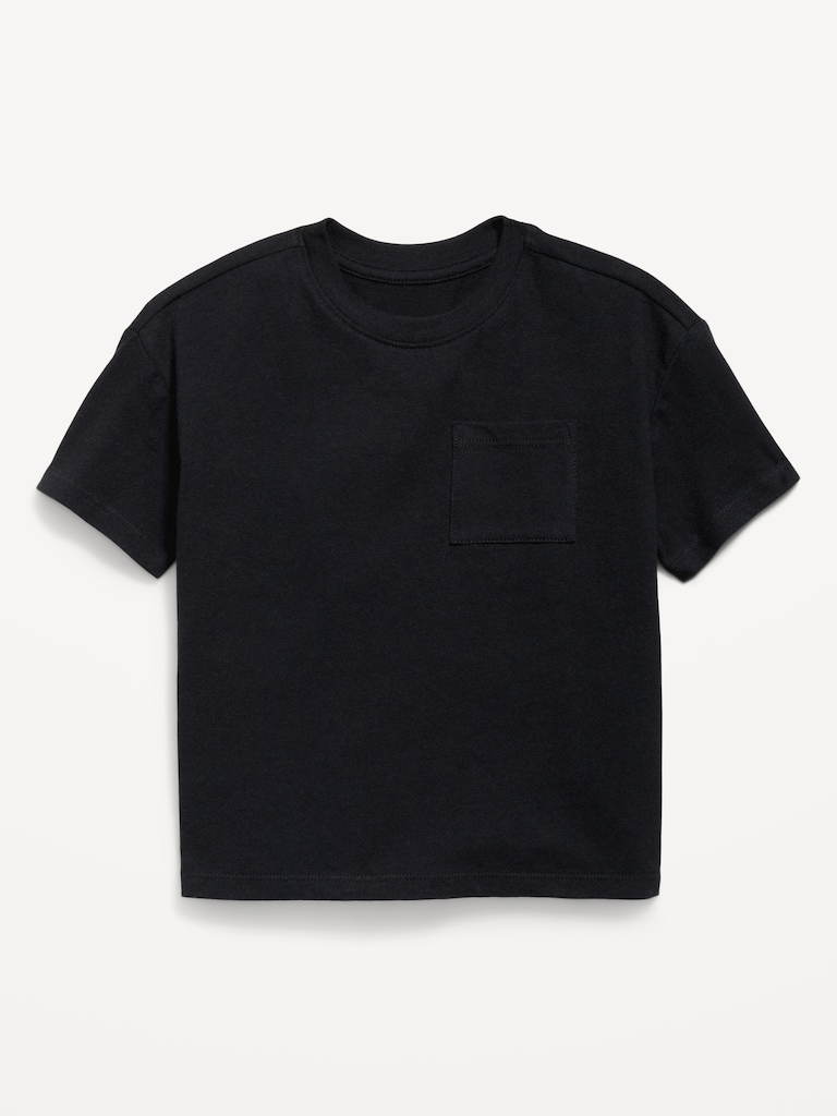 Oversized Short-Sleeve Pocket T-Shirt for Toddler Boys