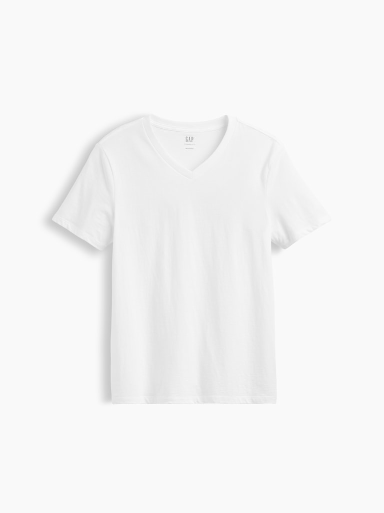 T-shirt classique à col en V