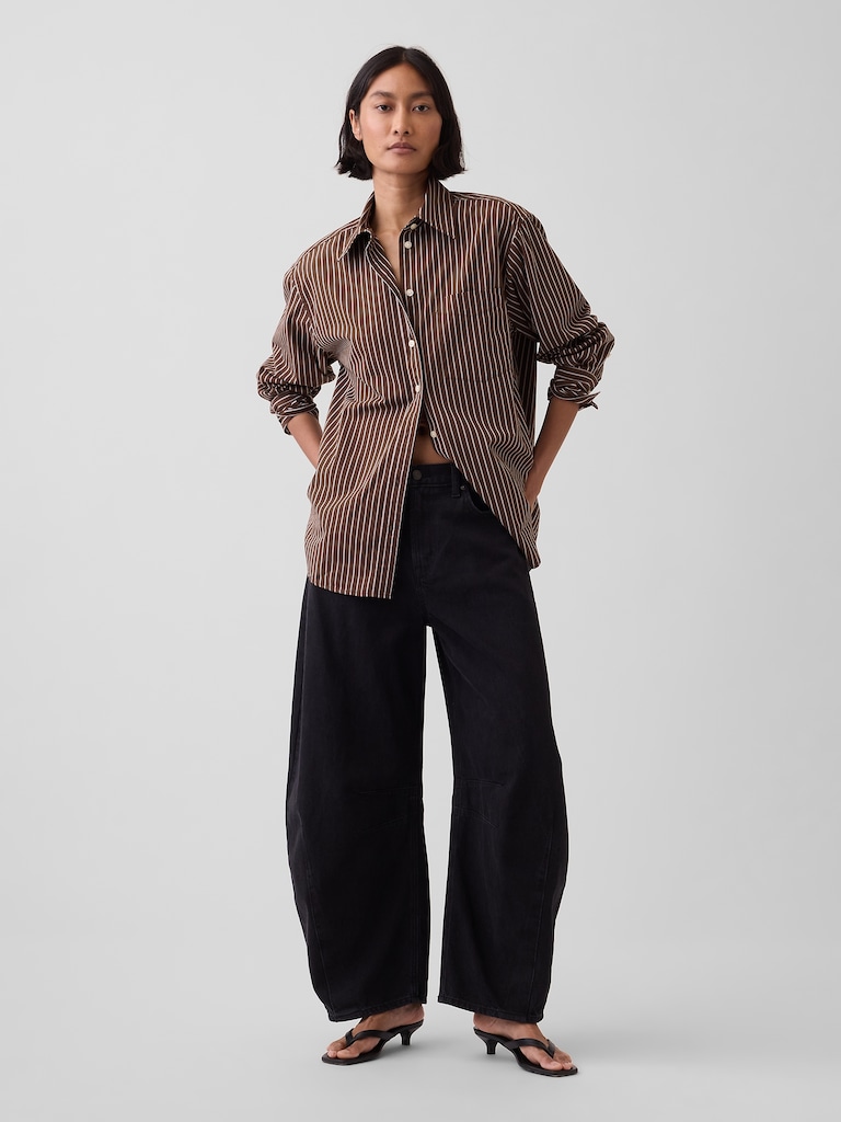 Organic Cotton Poplin Big Shirt