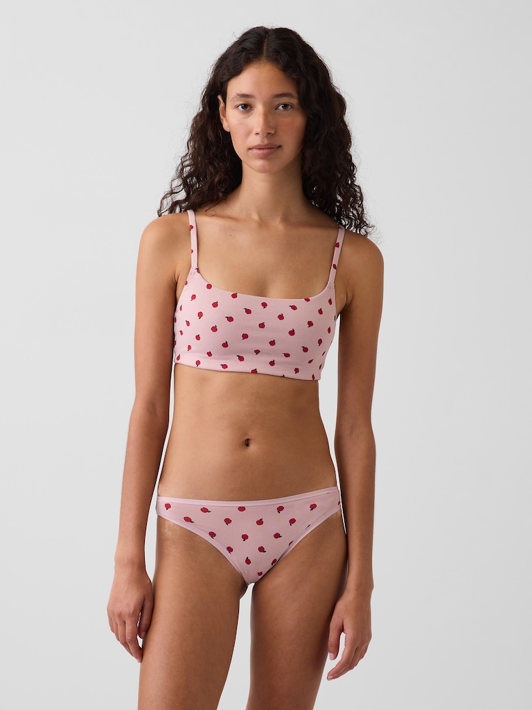 Softest Organic Stretch Cotton Scoop Bralette
