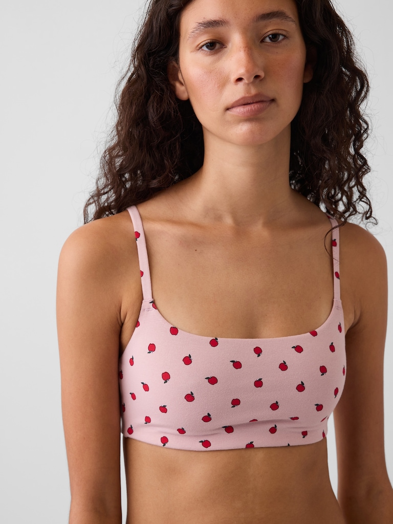 Softest Organic Stretch Cotton Scoop Bralette