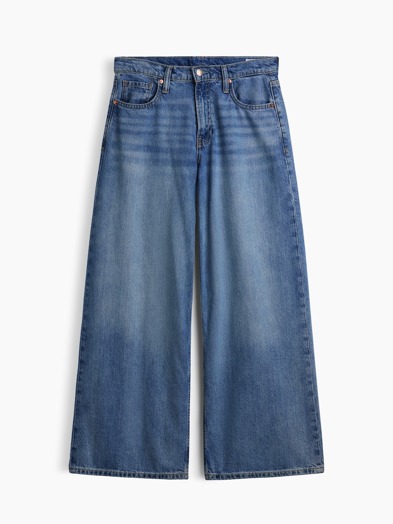 Low Rise UltraSoft Stride Wide-Leg Jeans
