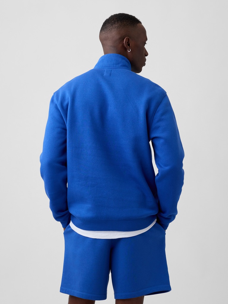 Relaxed Gap Logo Quarter-Zip Sweatshirt