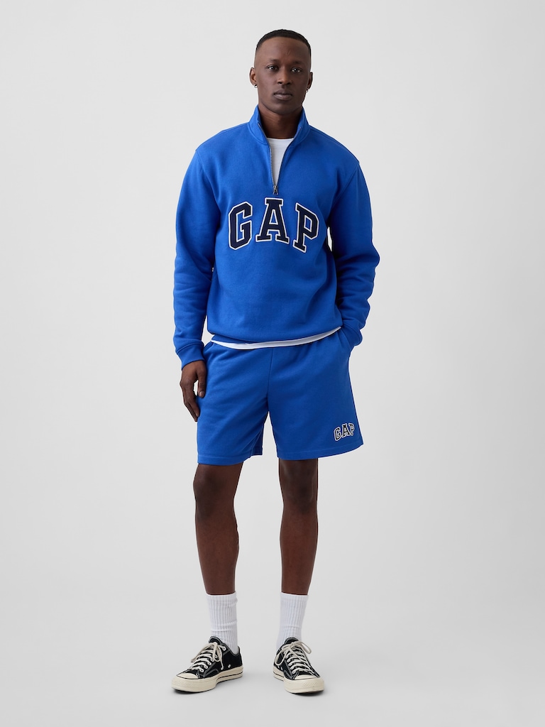 Relaxed Gap Logo Quarter-Zip Sweatshirt