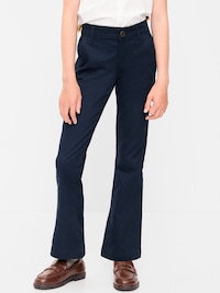 School Uniform Bootcut Pants for Girls