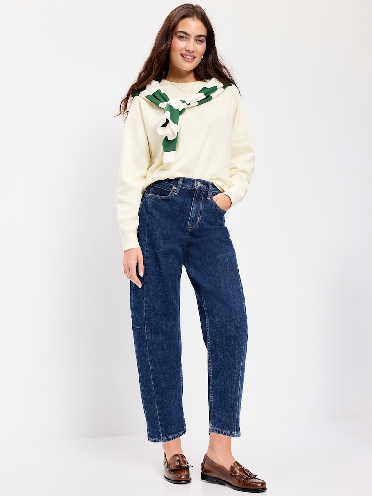 Oversized Raglan Sweatshirt