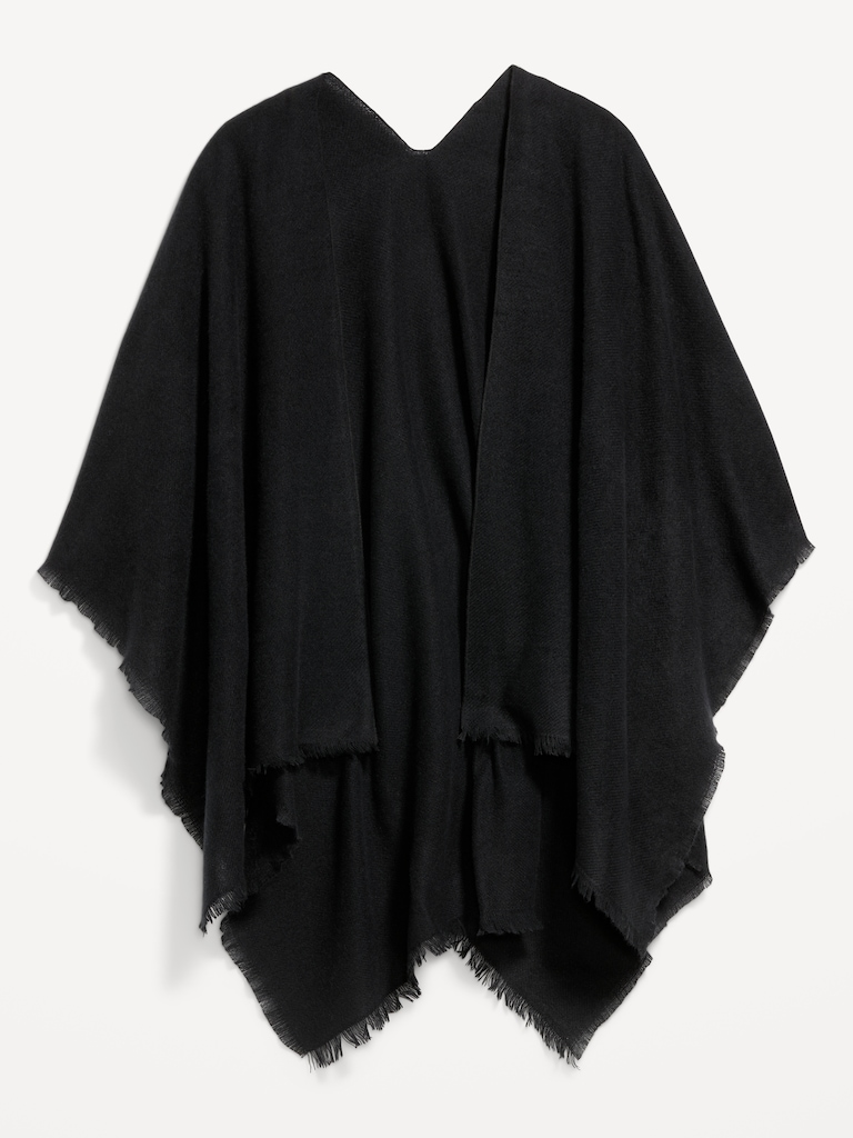 Flannel Fringe Poncho