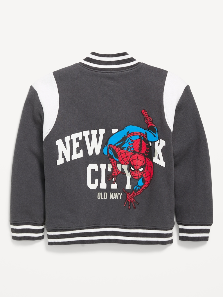 Blouson d’aviateur surdimensionné Spider-Man de Marvel™ en molleton pour tout-petit