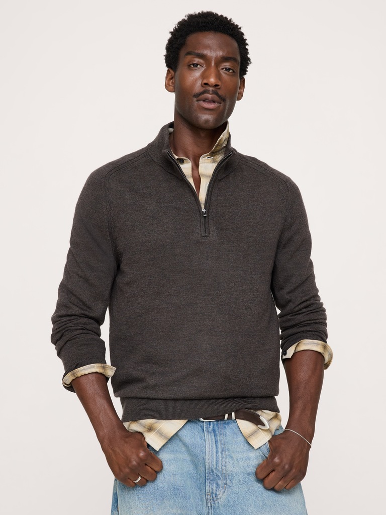 Merino Quarter-Zip Sweater