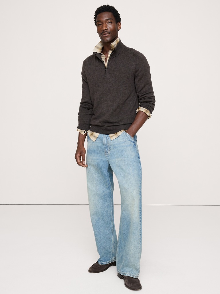 Merino Quarter-Zip Sweater