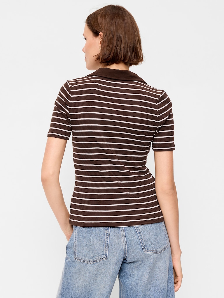 Keyhole Polo Top