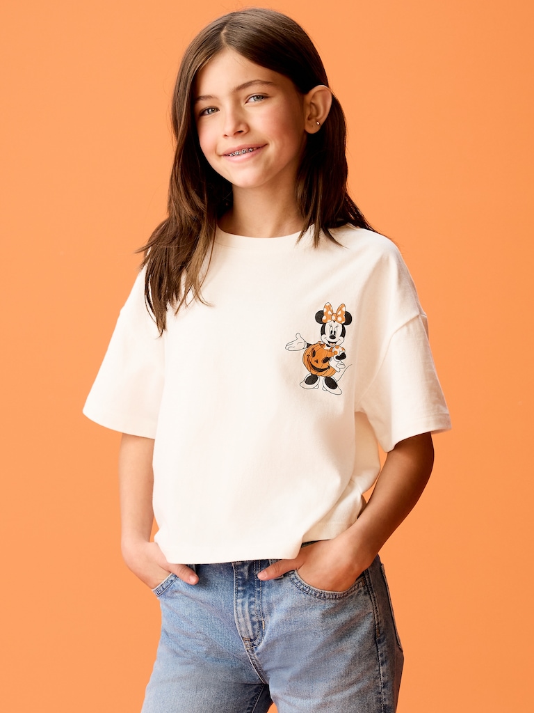 Old Navy x Disney Minnie Mouse Boxy Cropped T-Shirt for Girls