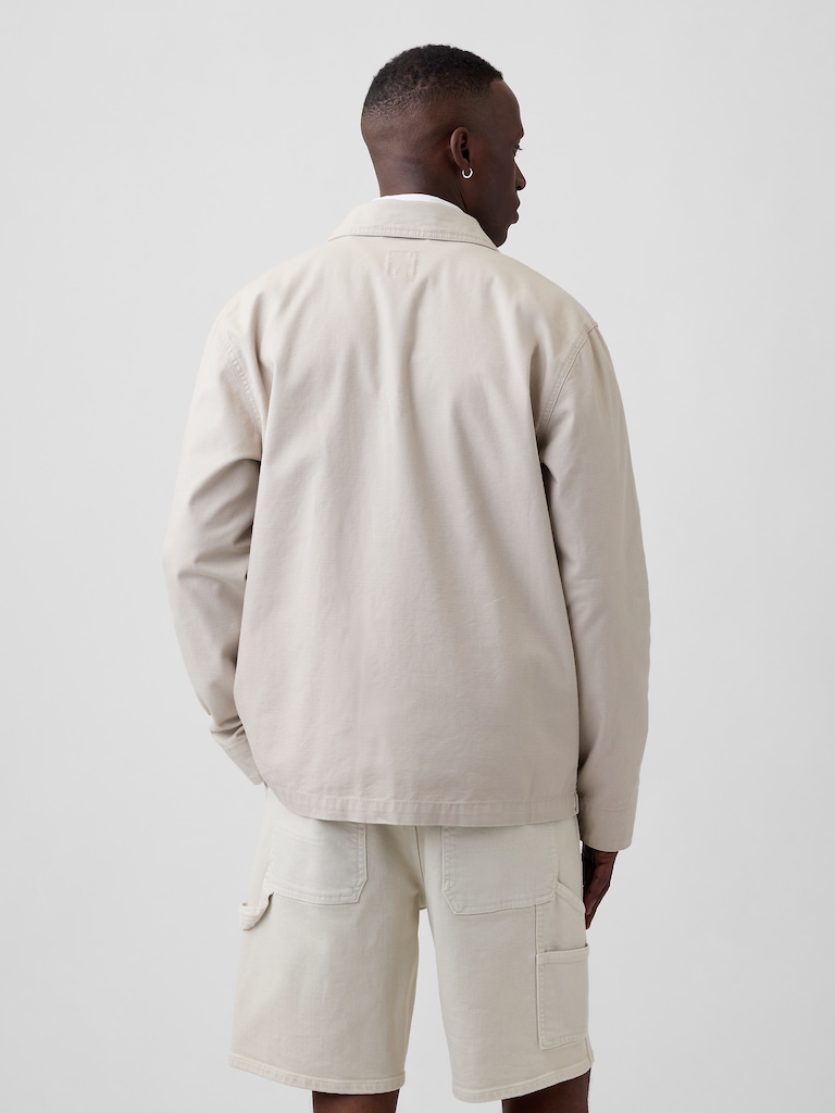 Relaxed Twill Chore Jacket