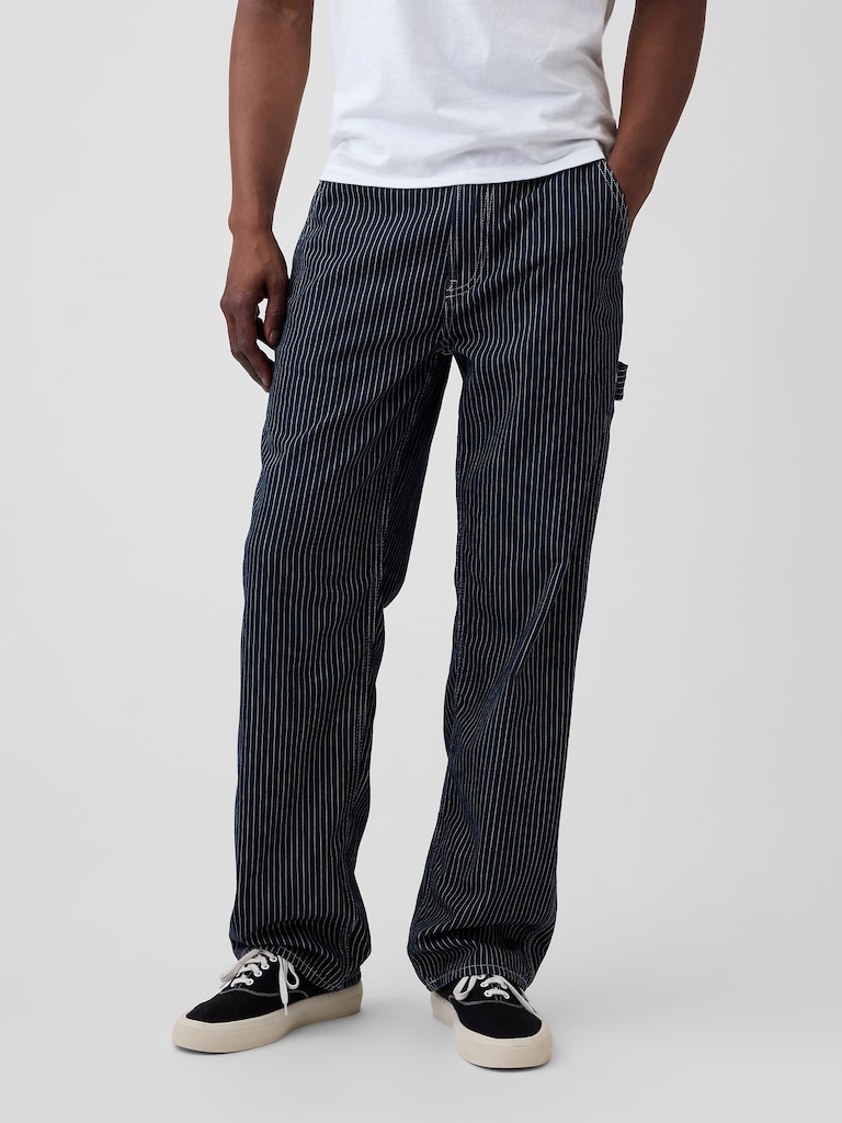 Relaxed Stripe Carpenter Jeans