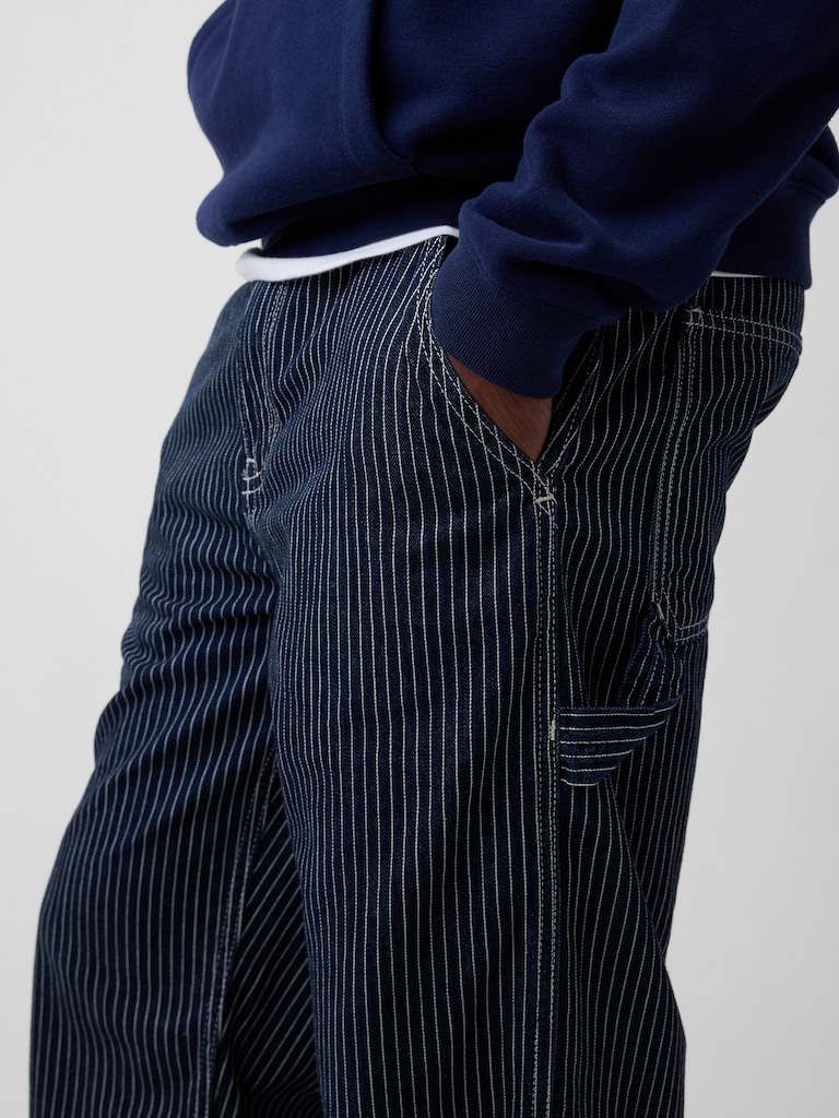 Relaxed Stripe Carpenter Jeans