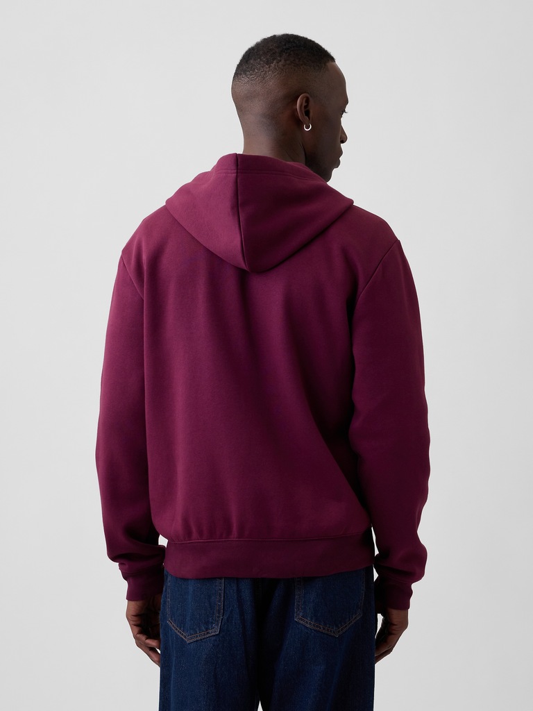 Relaxed Gap Logo Zip Hoodie