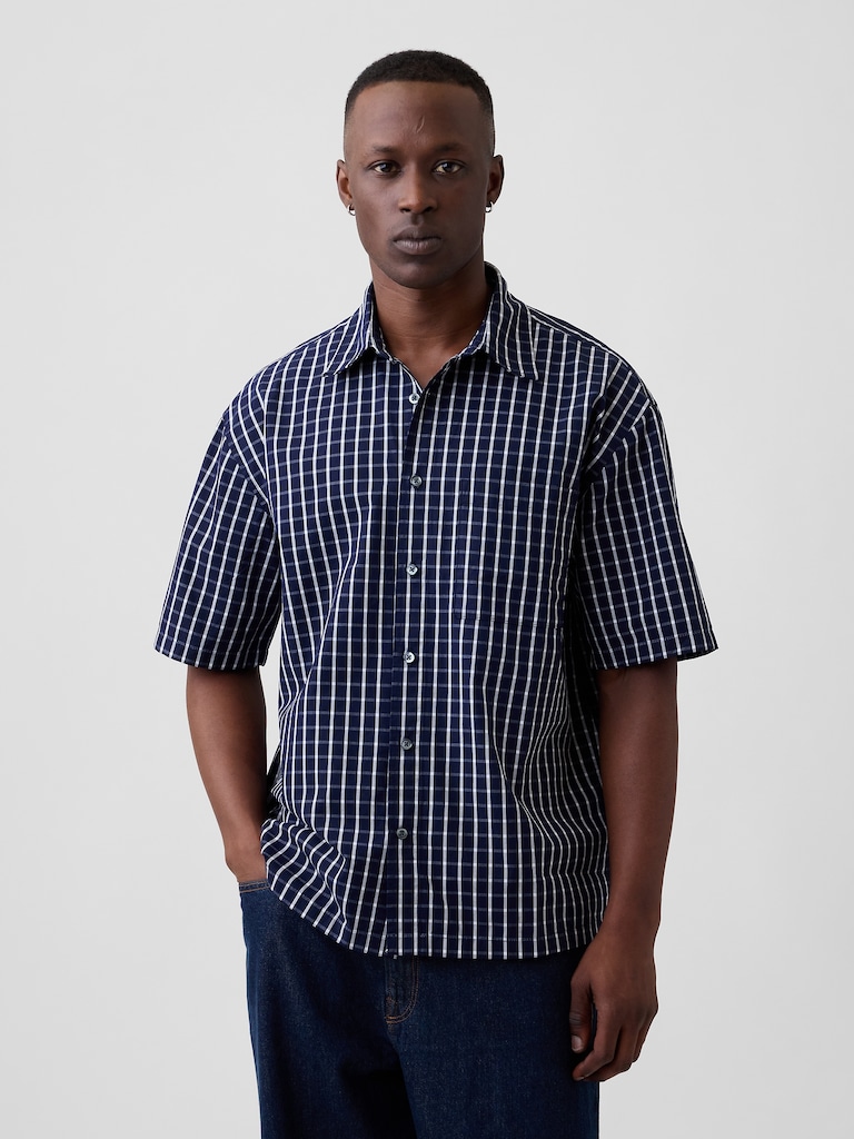 Poplin Shirt in Boxy Fit