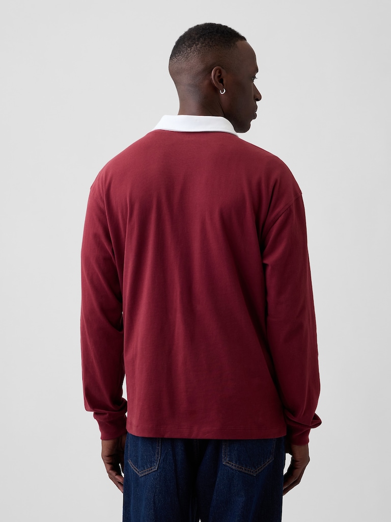 Boxy Colorblock Rugby Shirt
