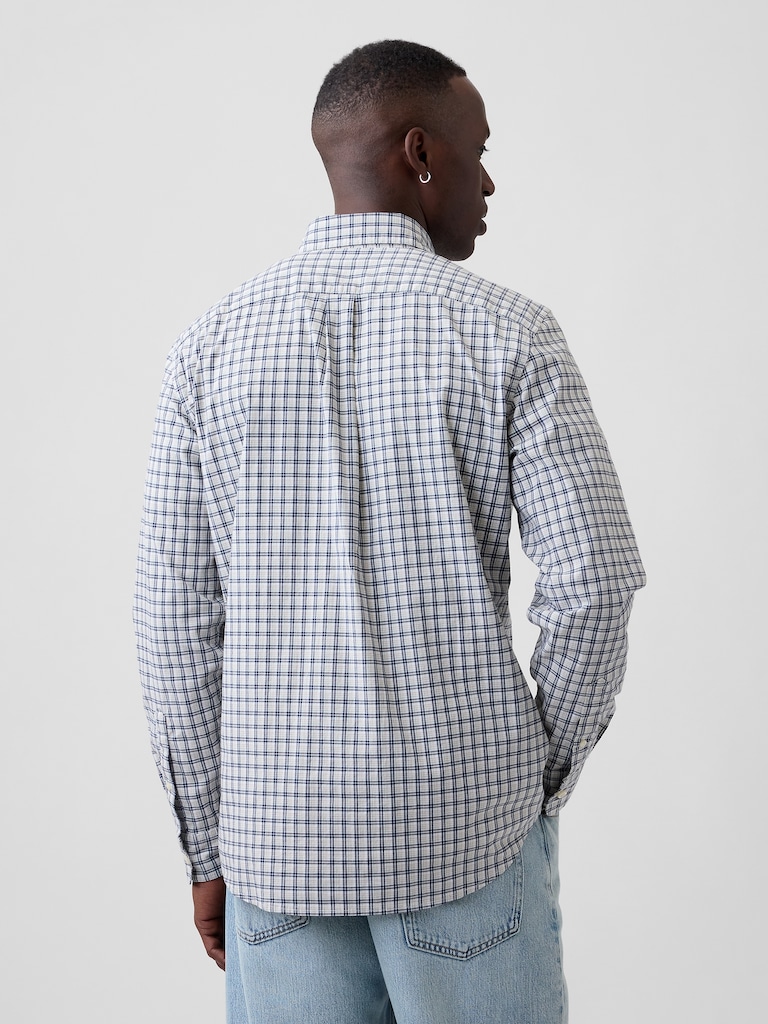 Stretch Poplin Shirt in Standard Fit
