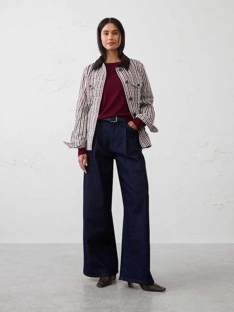 Merino Wool Boat-Neck Sweater