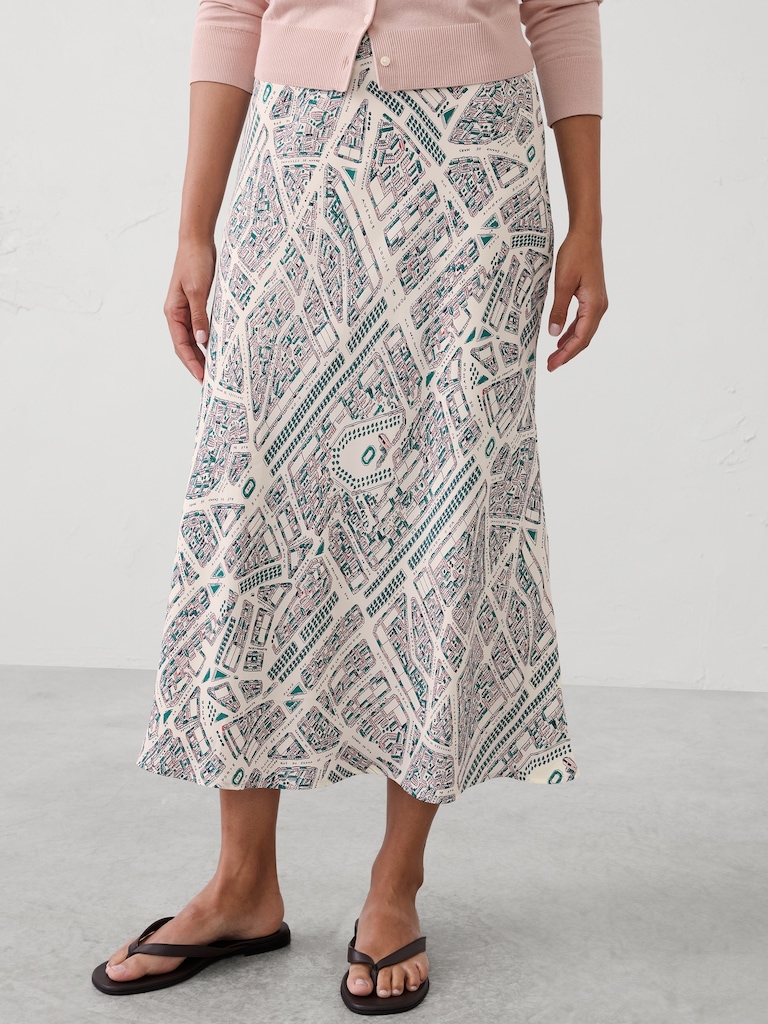 Midi Slip Skirt