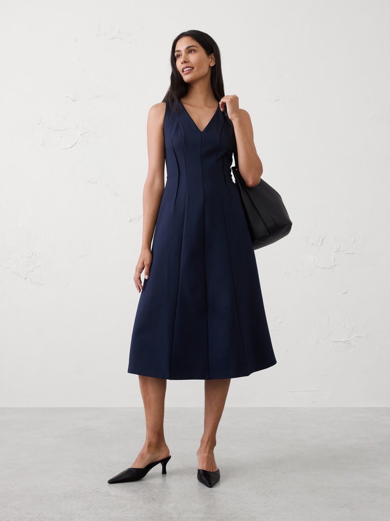 Ponte Midi Dress