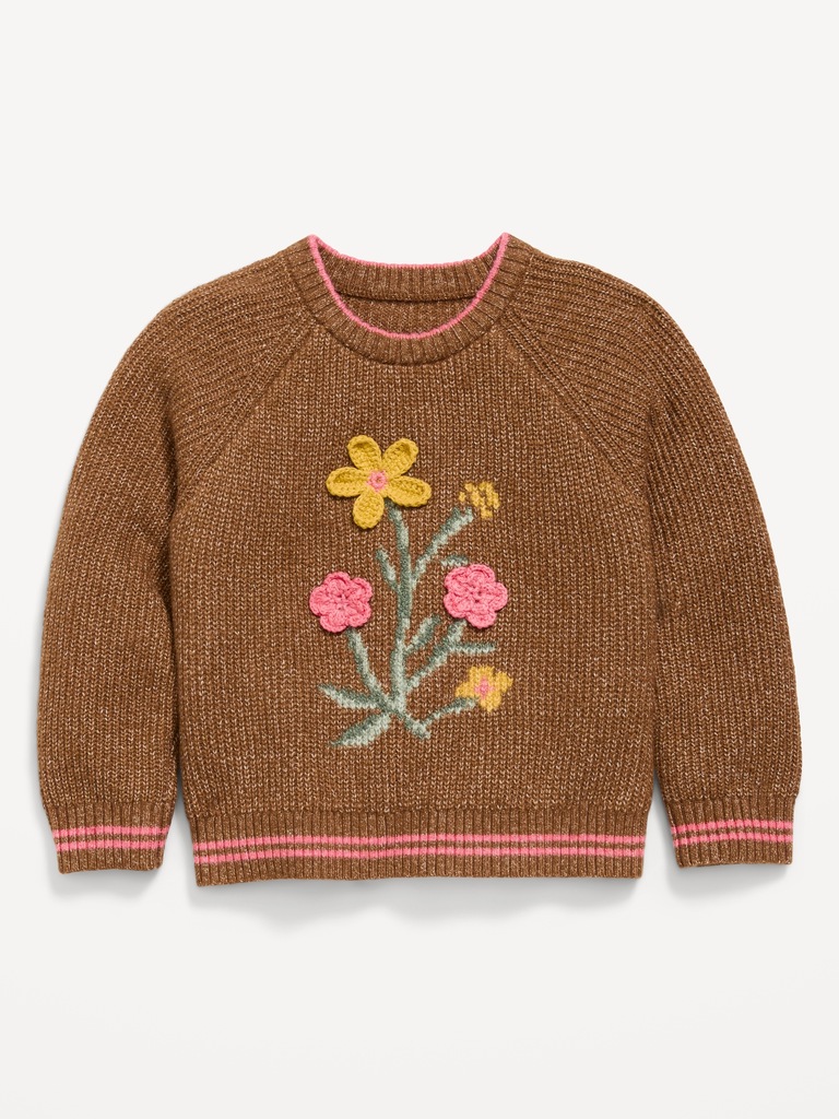 SoSoft Long-Sleeve Graphic Sweater for Toddler Girls