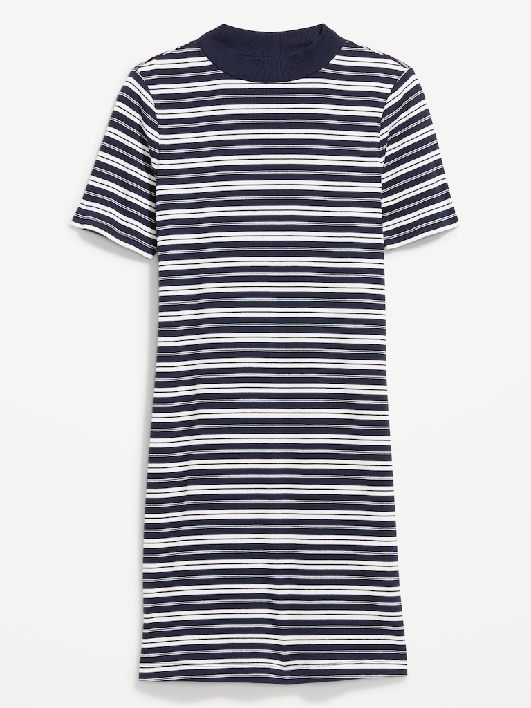 Snug Mock-Neck Bodycon Mini Dress