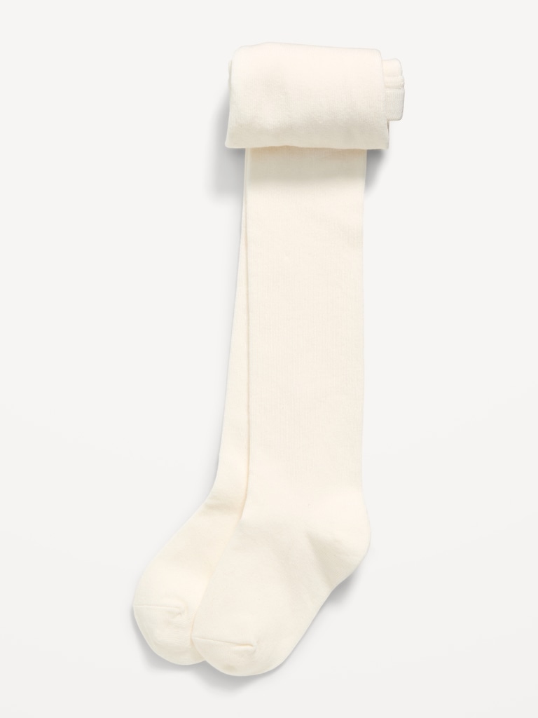 Soft-Knit Solid Tights for Toddler Girls