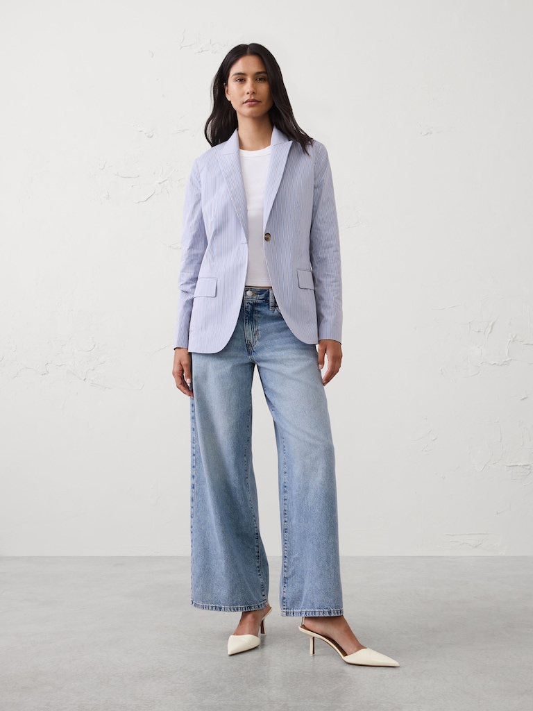 Poplin Blazer