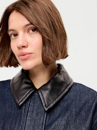 Cropped Denim Barn Jacket