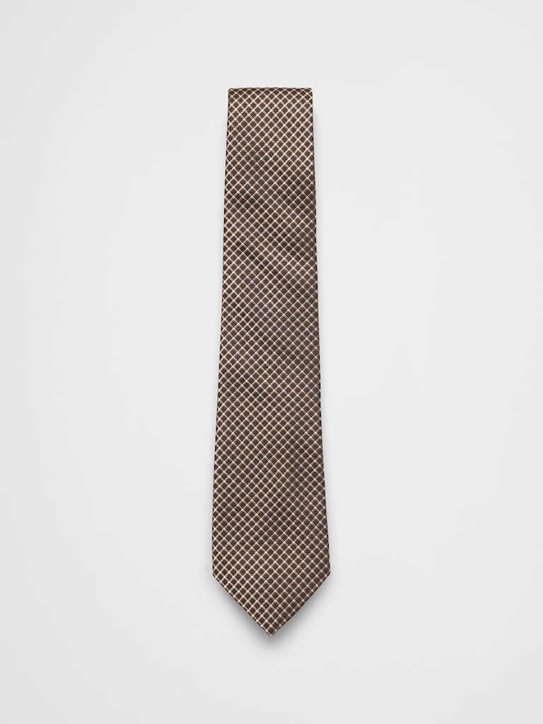 Uniform Daimond Plaid Tie