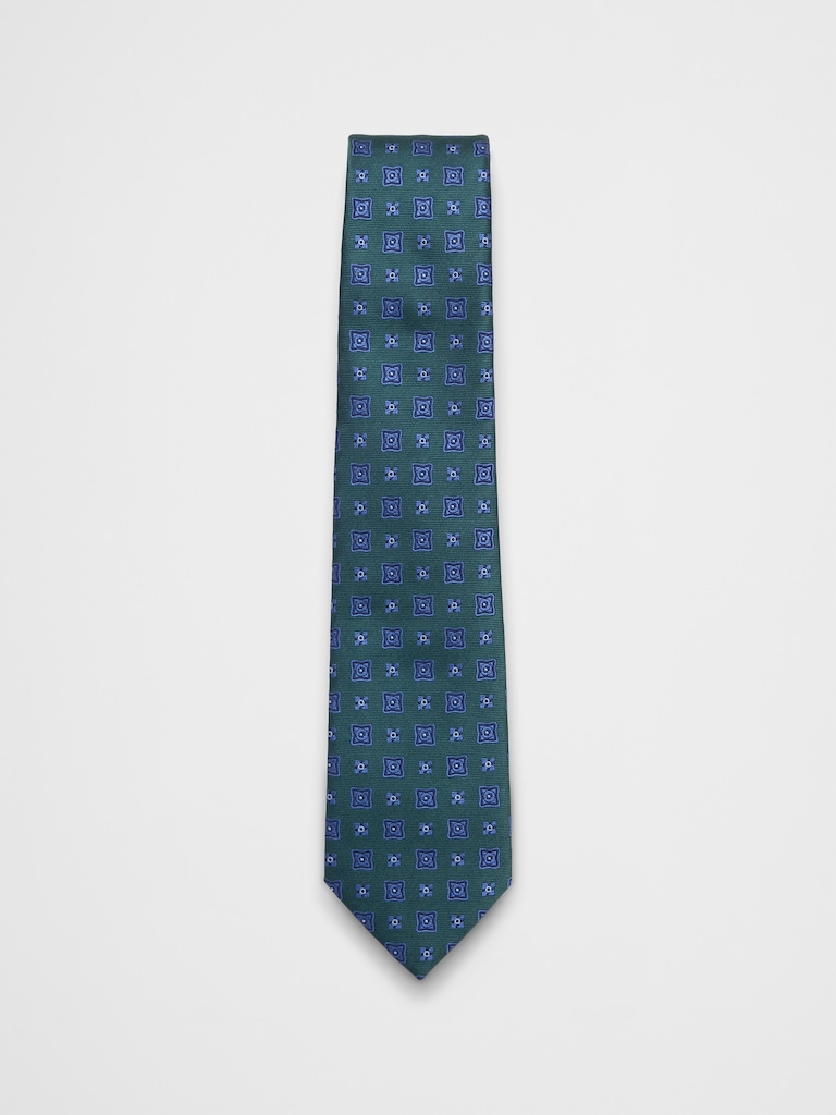 Jacquard Geometric Tie