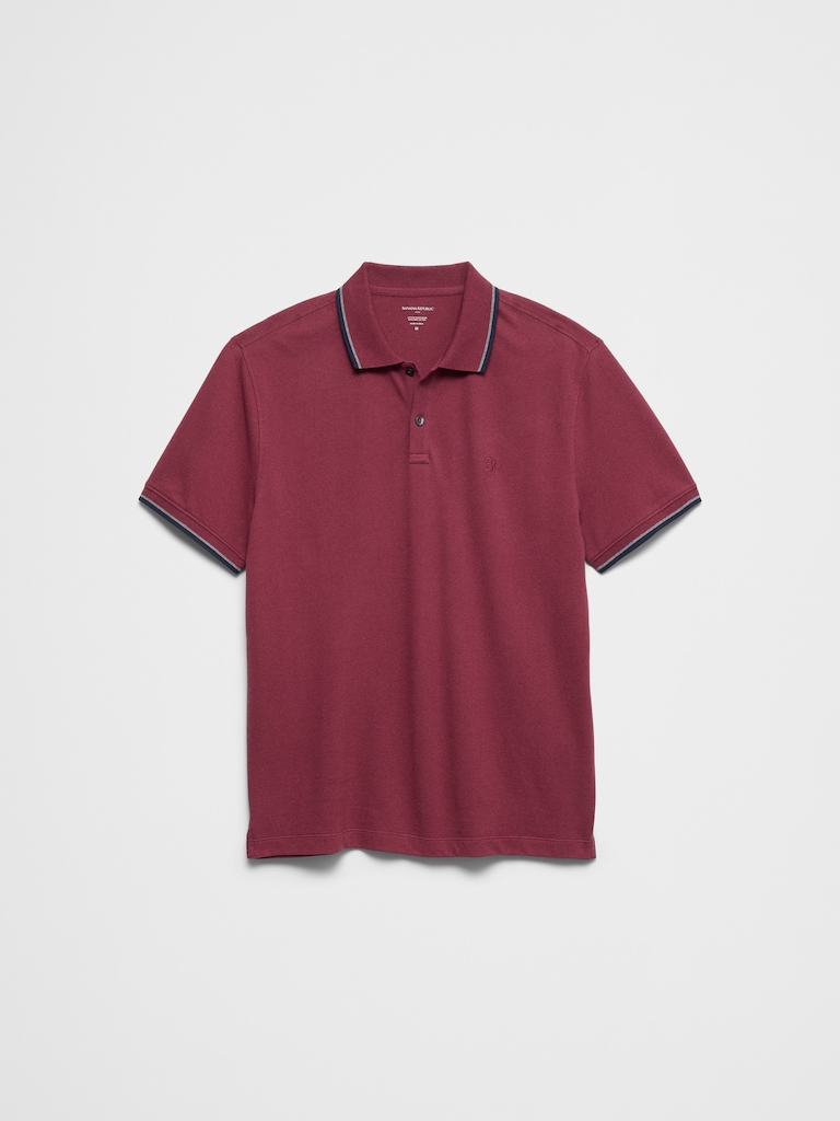 Slim-Fit Cotton Pique Polo