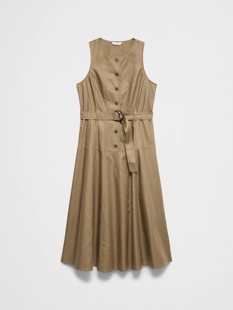 Painters Twill Midi Dress