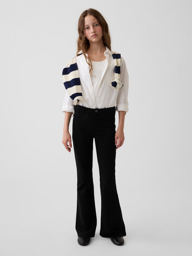 Kids Uniform Ponte Flare Pants