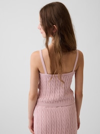 Kids 100% Cotton Cable-Knit Sweater Cami