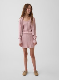 Kids 100% Cotton Cable-Knit Sweater Cami