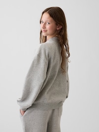 Kids VintageSoft Oversized Mockneck Logo Sweatshirt