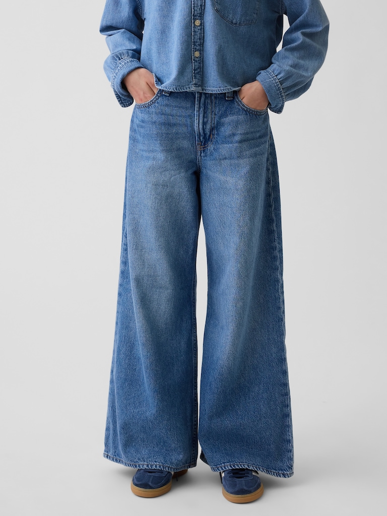 Kids Low Rise Baggy Jeans