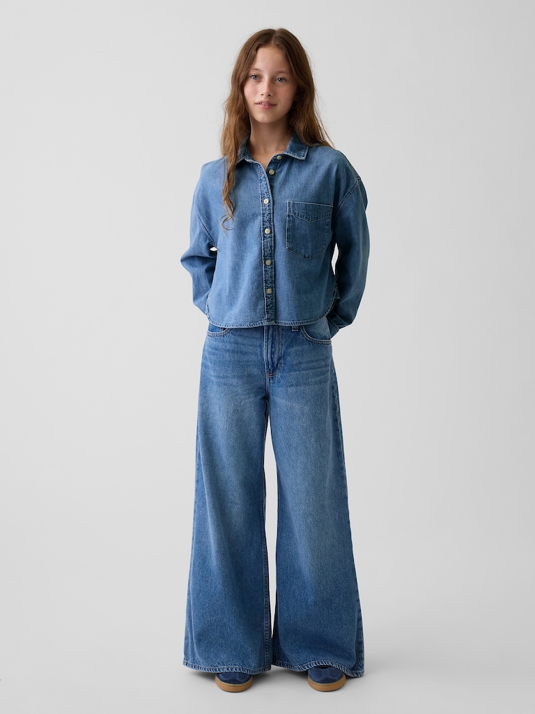 Kids Low Rise Baggy Jeans