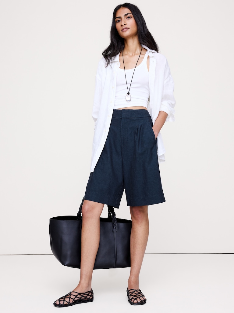 TENCEL™-Cotton-Linen Bermuda Short