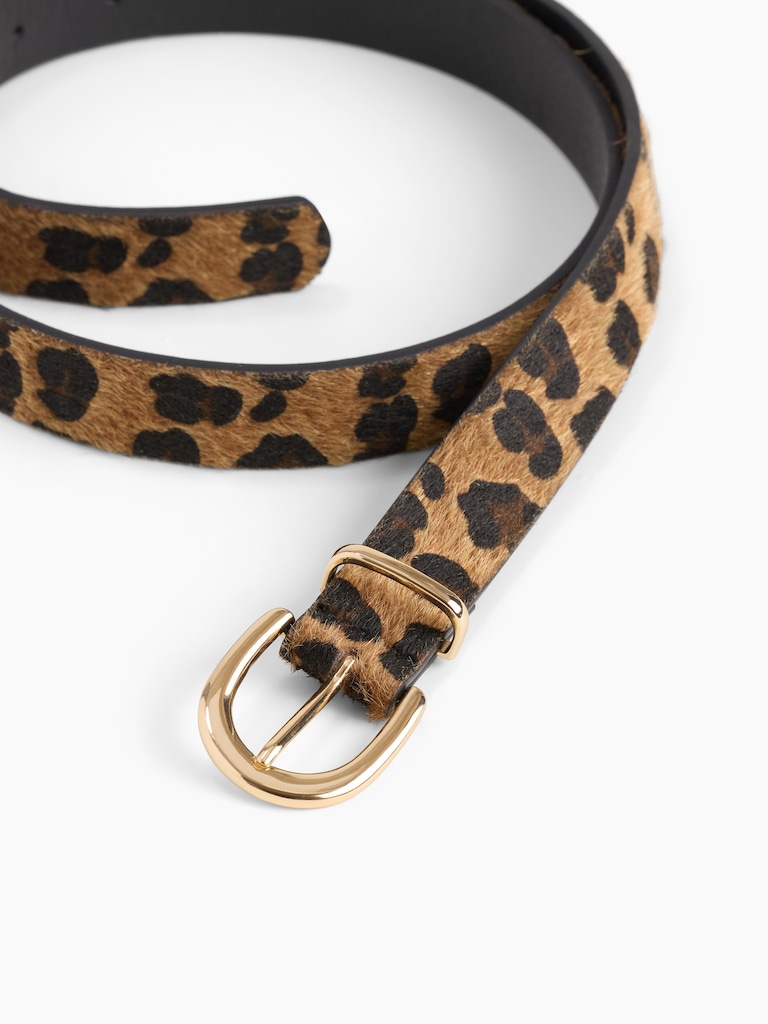Print Vegan-Leather Belt